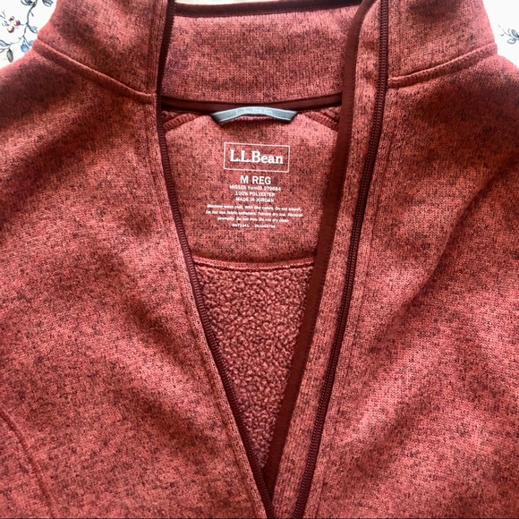 Women's L.L.Bean Sweater Fleece Full-Zip Jacket - Picture 3 of 5